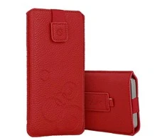 Dėklas WONDER Deko maišelis telefonui (Dydis L) Apple iPhone 13 Mini/12 Mini/SE 2020/2022/7/8 raudonos spalvos