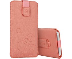 Dėklas WONDER Deko Pouch Case (Size M) for Iphone 5/Nokia 215 4G/225/5310 2020 peach
