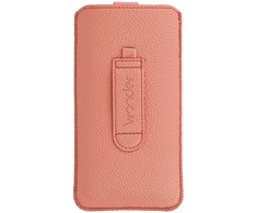 Dėklas WONDER Deko Pouch Case (Size M) for Iphone 5/Nokia 215 4G/225/5310 2020 peach