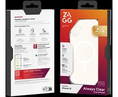ZAGG Protection Bundle for iPhone 16: Case with MagSafe and Screen Protector
