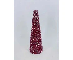Skrzynkazdrewna Dekoracija Eglutė Christmas Touch Berry, 48 cm