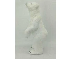 Hellum Dekoracija Meškutė Christmas Touch, 63 cm, balta