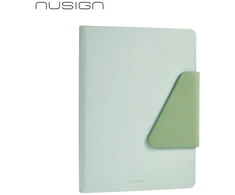 Deli Užrašų knygelė „Nusign“ A5/120L, linijomis, PU viršeliai, žalios spalvos