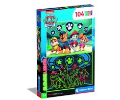 Dėlionė Clementoni Glowing PAW PATROL, 33.5 cm x 23.5 cm