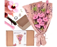 Jokomisiada DIY Creative Kit Make a Fabric Flower Bouquet JAPANESE CHERRY ZA5867