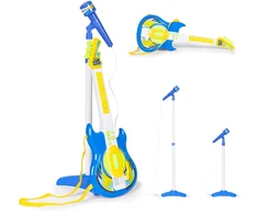 Multistore Elektrinė Gitara su Mikrofonu ir Stovu Vaikams