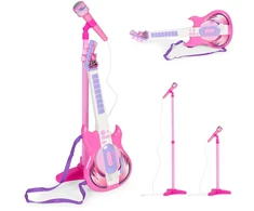 Multistore Elektrinė gitara su mikrofonu ir stovu vaikams