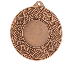 Detal Bendros paskirties bronzos spalvos medalis su vieta 25 mm emblemai – plieno MMC26050/B
