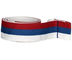 Detal Kaspinas 20 mm – baltas-mėlynas-raudonas V3-W/BL/R