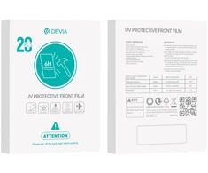 Devia išmaniųjų telefonų ekrano apsauginės plėvelės rinkinys UV 0,19mm 20vnt. 6H, skirtas išmaniųjų telefonų LCD pjaustymo staklėms