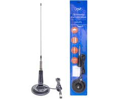 Dėžė 20 vienetų CB antenos PNI LED 2000, 90 cm, su magnetiniu pagrindu 145mm, 26-28 MHz, 500 W, šviečia perdavimo metu