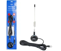 Dėžė 20 vienetų CB antenų PNI ML29, ilgis 34 cm, su pridedamu 70 mm skersmens magnetu ir RG58 kabeliu