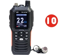 Dėžutė su 10 vnt. nešiojamų CB radijo stotelių PNI Escort HP 102 multi standard, ASQ, 4W, 12V-24V, NRC, Dual Watch, Roger Beep