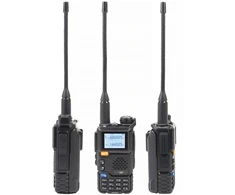 Dėžutė su 20 vienetų nešiojamų VHF/UHF radijo stotelių PNI P18UV, dviejų dažnių, 144-146MHz ir 430-440MHz, 200 kanalų, VOX, nuskaitymas, FM radijas, Li-Ion 2200 mAh