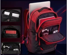 Diablo Chairs daugiafunkcinė kompiuterio kuprinė Prime juodos ir raudonos spalvos