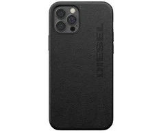 Diesel Moulded Case Premium Leather Wrap Apple iPhone 12 Pro Max dėklas telefonui juodos spalvos 42517