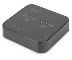 Digitus DA-71545 knyginių kompiuterių dokas / jungčių replikatorius Vielinis USB 3.2 Gen 2 (3.1 Gen 2) Type-C Juoda