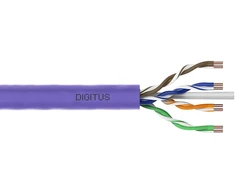 Assmann Electronic DIGITUS Montavimo kabelis cat.6 U/UTP B2ca vientisas laidas AWG 23/1 LSOH 500m violetinė ritė
