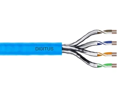 Assmann Electronic DIGITUS Montavimo kabelis cat.6A U/FTP Dca kietas laidas AWG 23/1 LSOH 500m mėlynas ritė