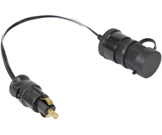 DIN adapteris į EURO cigarečių degiklio lizdą PNI Lighter 01 su ilginamuoju laidu, 12V/24V