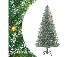 Dirbtinė Kalėdų Eglė Su Sniegu ir LED Šviesa su 300 LED 210 cm