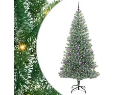 Dirbtinė Kalėdų Eglė Su Sniegu ir LED Šviesa su 300 LED 240 cm