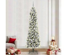 Dirbtinė Kalėdų eglutė Balta 240 cm PVC ir Metalas ir Plastikas