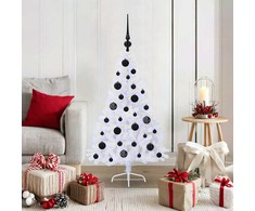 Dirbtinė Kalėdų eglutė su 150 LED Balta 120 cm PVC ir Plienas