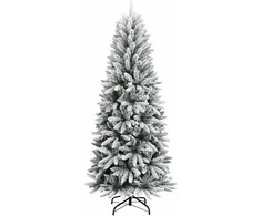 Dirbtinė Kalėdų eglutė su 150 LED s stovu Balta 150 cm