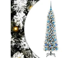 Dirbtinė Kalėdų eglutė Balta 150 cm PVC ir Metalas ir Plastikas
