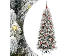 Dirbtinė Kalėdų eglutė su 150 LED s stovu Balta 150 cm