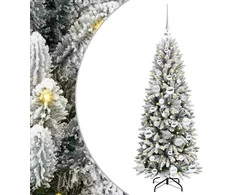 Dirbtinė Kalėdų eglutė su 150 LED s stovu Balta 120 cm