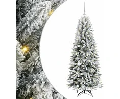 Dirbtinė Kalėdų eglutė su 150 LED s stovu Balta 150 cm