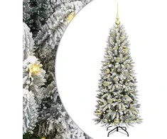 Dirbtinė Kalėdų eglutė su 150 LED s stovu Balta 120 cm