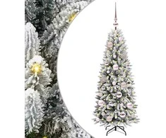 Dirbtinė Kalėdų eglutė su 150 LED s stovu Balta 120 cm