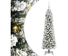 Dirbtinė Kalėdų eglutė Balta 150 cm PVC ir Metalas ir Plastikas