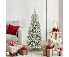 Dirbtinė Kalėdų eglutė su 150 LED s stovu Balta 120 cm