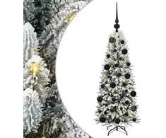 Dirbtinė Kalėdų eglutė su 150 LED s stovu Balta 120 cm