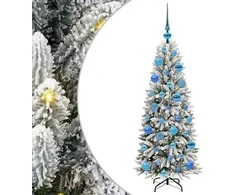 Dirbtinė Kalėdų eglutė su 150 LED s stovu Balta 120 cm