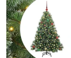 Dirbtinė Kalėdų eglutė su 150 LED Žalia 150 cm PE ir PVC