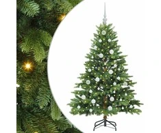 Dirbtinė Kalėdų eglutė su 150 LED Žalia 150 cm PE ir PVC