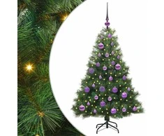 Dirbtinė Kalėdų eglutė su 150 LED Žalia 120 cm PE ir PVC