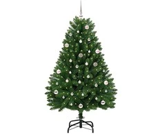 Dirbtinė Kalėdų eglutė su 150 LED Žalia 150 cm PVC ir metalas