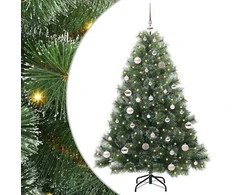 Dirbtinė Kalėdų eglutė su 150 LED Žalia 150 cm PE ir PVC