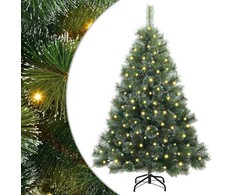 Dirbtinė Kalėdų eglutė su 150 LED Žalia 120 cm PE ir PVC