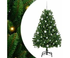 Dirbtinė Kalėdų eglutė su 150 LED Žalia 150 cm PVC ir metalas