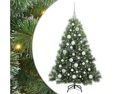Dirbtinė Kalėdų eglutė su 150 LED Žalia 120 cm PE ir PVC