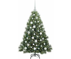 Dirbtinė Kalėdų eglutė su 150 LED Žalia 120 cm PE ir PVC
