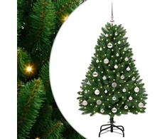 Dirbtinė Kalėdų eglutė su 150 LED Žalia 120 cm PVC ir metalas
