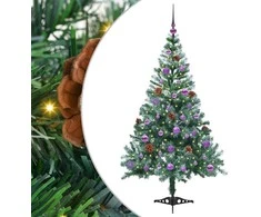 Dirbtinė Kalėdų eglutė su 150 LED Žalia 150 cm PVC ir plienas